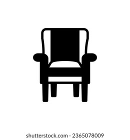 Wingback Chair  icon in vector. Logotype