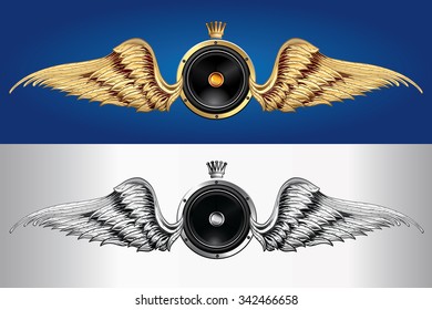 Winged audio speaker