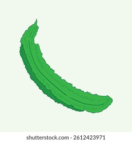 Winged Bean Plants Flat Design Cartoon Illustration
