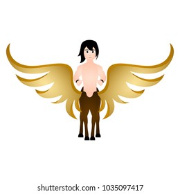 Winged centaur. Fantasy creature