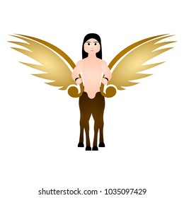 Winged centaur. Fantasy creature