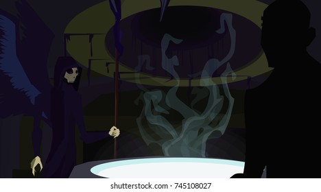 the winged death in the underworld
