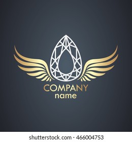 winged diamond pear logo