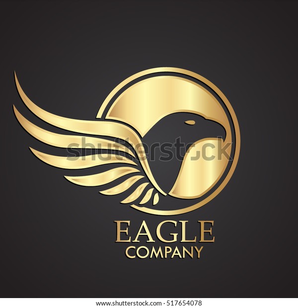 winged eagle bird gold\
logo