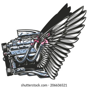 winged engine