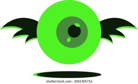 winged eye Halloween. vector illustration. Happy Halloween. eps 8