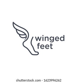 winged feed logo premium free vektpr