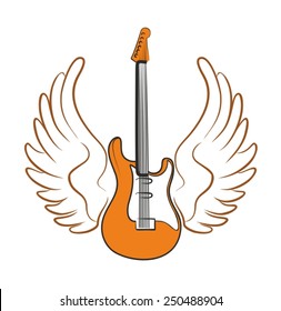 Winged guitar