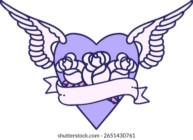 winged heart design in bright neon color