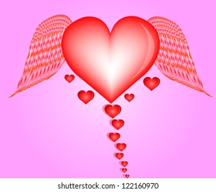 Winged Heart flying