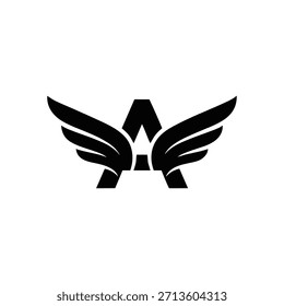 Letra alada Un símbolo de logotipo