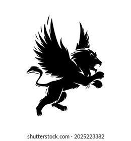 The winged lion Premium Vector
