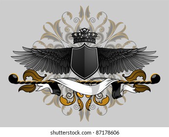 Winged shield