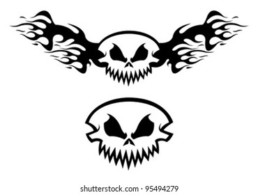 Winged skull
