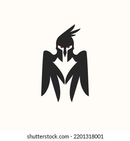 Winged spartan logo illustration design for your company or business