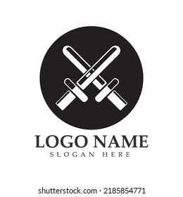 La espada alada con el logotipo del vector del escudo diseño icono de la plantilla de ilustración .