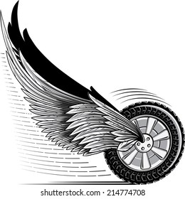 Winged wheel