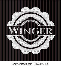 Winger silvery badge