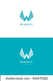 Wingfly logo template.