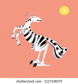 Wingless dragon in the desert