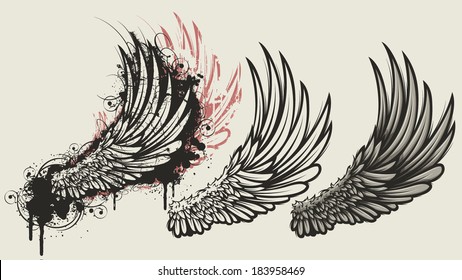 Angel Wings Tattoo Images Stock Photos Vectors Shutterstock