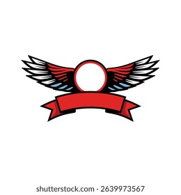 wings abstract logo modern style