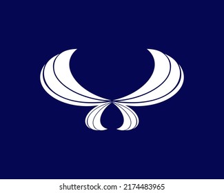 einfache Flügel-Abzeichen. Flügel-Symbol-Logo. 