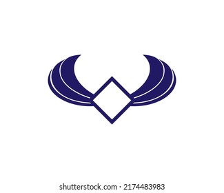 wings abstract luxury modern elegant logo design vector illustration template. animal bird, falcon, eagle, phoenix, fly concept icon badges