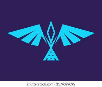 wings abstract luxury modern elegant logo design vector illustration template. animal bird, falcon, eagle, phoenix, fly concept icon badges