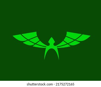 Einfaches, elegantes Flügel-Symbol-Logo. Modernes Flügel-Logo.