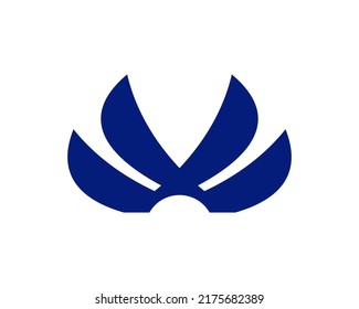 logotipo del icono de alas simples. Volando. Icono de vuelo. Logotipo del signo de la mosca aérea