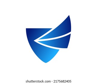 wings abstract luxury modern elegant logo design vector illustration template. animal bird, falcon, eagle, phoenix, fly concept icon badges