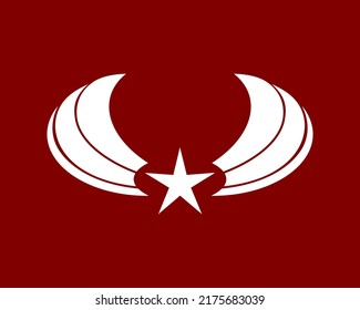 wings abstract luxury modern elegant logo design vector illustration template. animal bird, falcon, eagle, phoenix, fly concept icon badges