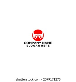 plantilla de concepto de diseño del logotipo de balance