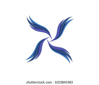 Wings beautiful logo and symbols app icons