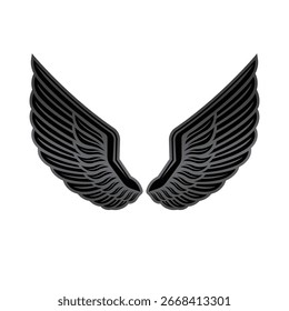 wings bird abstract logo modern style