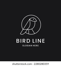 Wings Bird Logo abstract design vector