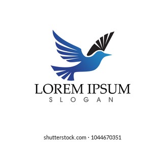 Wings  bird sign abstract template icons app
