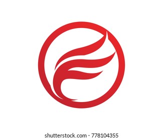 Wings bird sign abstract template icons app