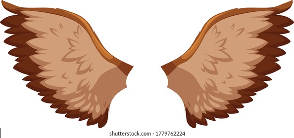 Wings Cartoon Vector Art And Illustration