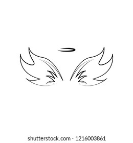 Wings, crown hand drawn icon. Element of wings icon for mobile concept and web apps. Hand drawn Wings, crown icon can be used for web and mobile