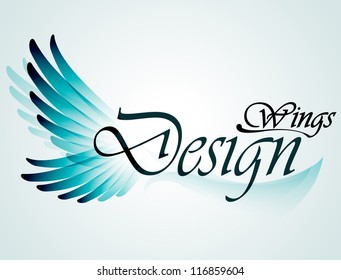 Wings. Design element