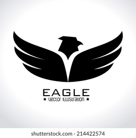 Wings design over white background, vector illustration