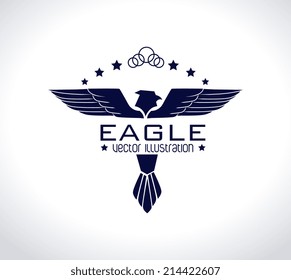 Wings design over white background, vector illustration
