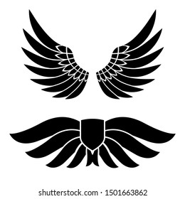 Wings design set. vector format.