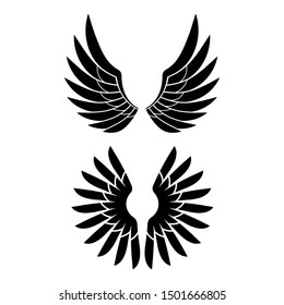 Wings design set. vector format.