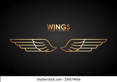 wings design , vector illustration