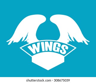 Wings digital design, vector illustration 10 eps graphic