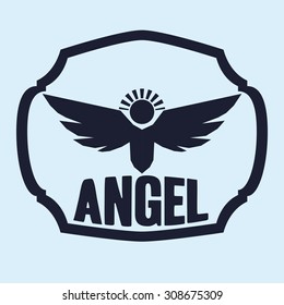 Wings digital design, vector illustration 10 eps graphic