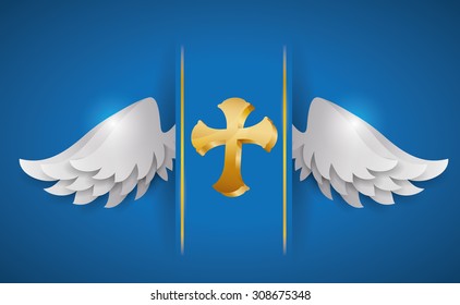 Wings digital design, vector illustration 10 eps graphic